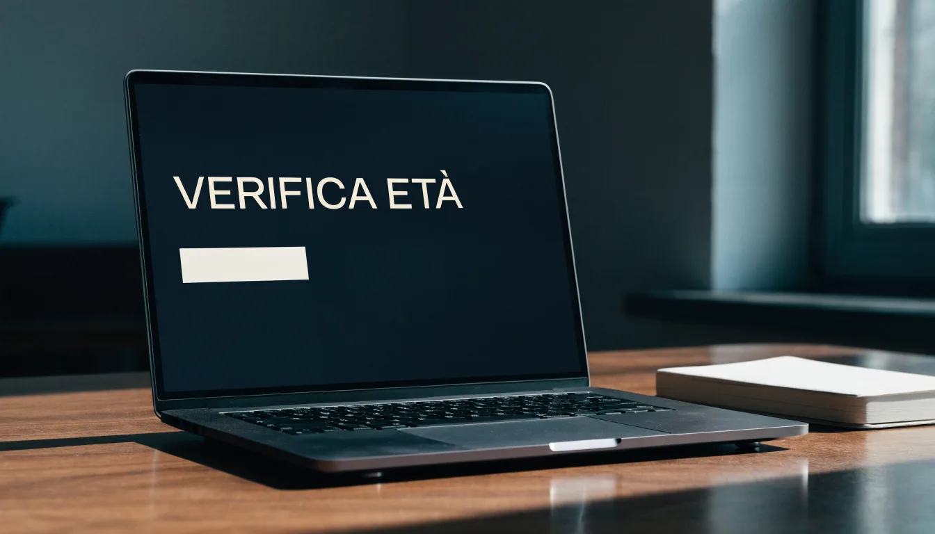 Un foglio di concessione in carta con un timbro rosso, appoggiato su una scrivania di legno accanto a una penna